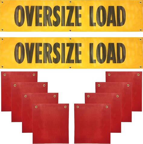 oversize load signs and flags.